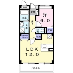 萩原天神駅 徒歩11分 3階の物件間取画像